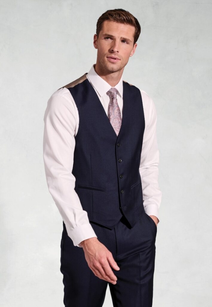 Jaeger Tailored Fit Pure Wool Twill Waistcoat