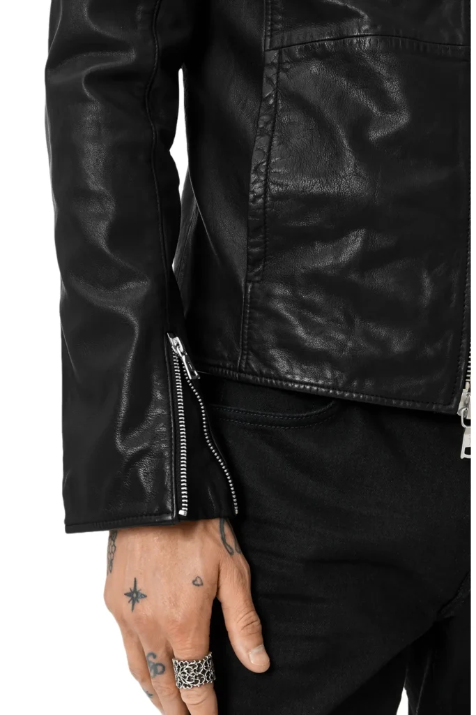 John Varvatos Racer Leather Jacket