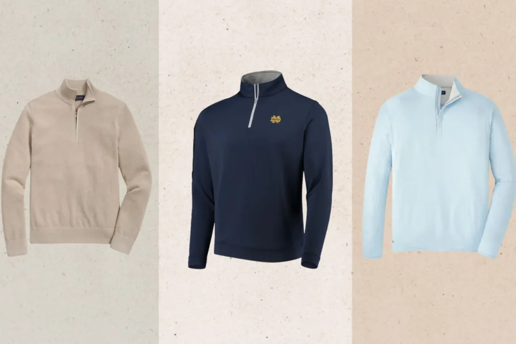 Johnston & Murphy Waffle Quarter-Zip — Best Polished Casual Pick