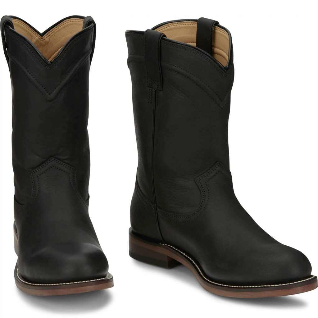 Justin Men’s Roper Western Boots - Round Toe