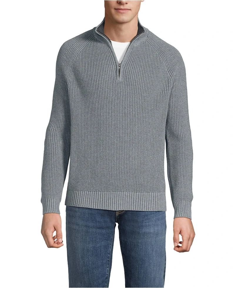 Lands’ End Men’s Drifter Quarter Zip Sweater