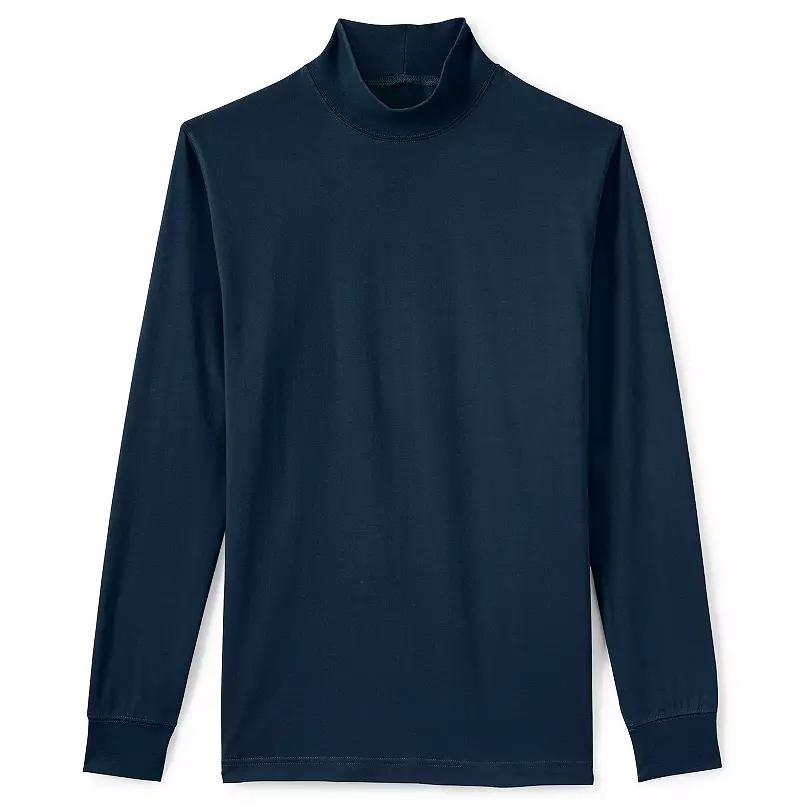 Lands’ End Men’s Super-T Mock Turtleneck