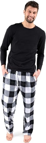 Leveret Men's Cotton Flannel Holiday Pajama Pants