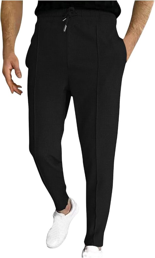 Loungeable Men’s Waffle Lounge Straight Leg Pants