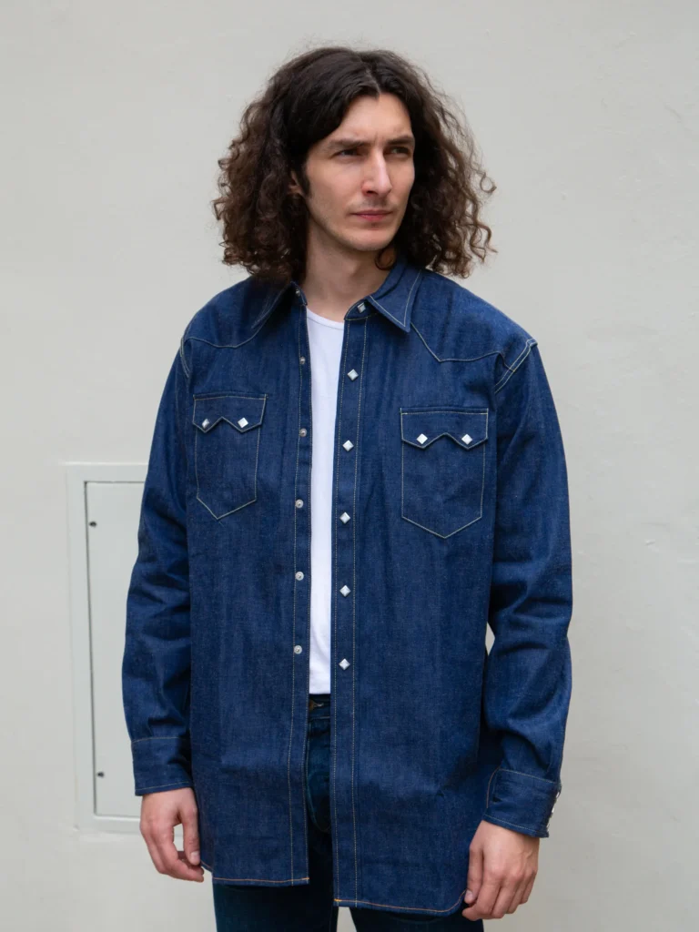 Best Western Denim Shirts for Men with Rugged Snap Closure