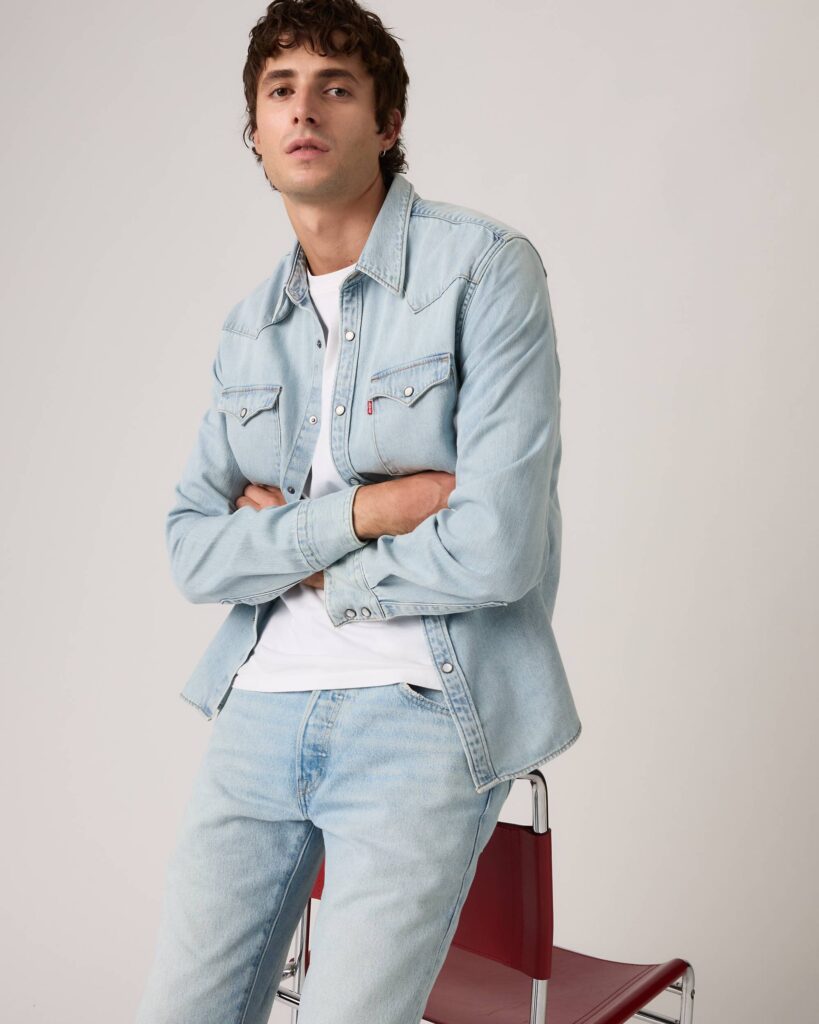 Best Western Denim Shirts for Men with Rugged Snap Closure