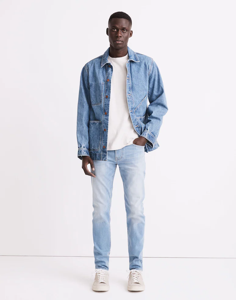 Madewell Slim Jeans in Locust Wash: Airy Stretch Denim Edition — Best Lightweight Feel