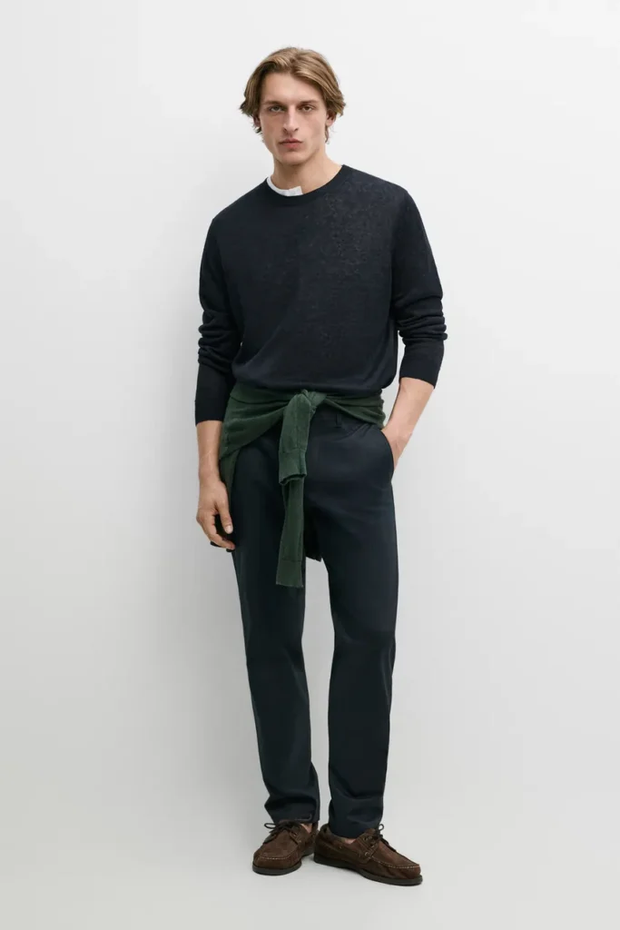 Massimo Dutti Slim Fit Corduroy Trousers