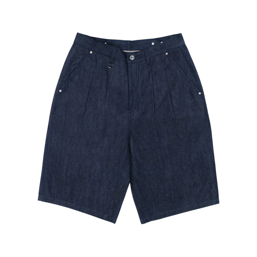 Momotaro Pleated 8oz Selvedge Denim Shorts — Best for Relaxed Summer Shape