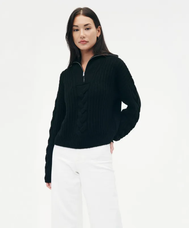 Naadam Signature Cashmere Quarter Zip