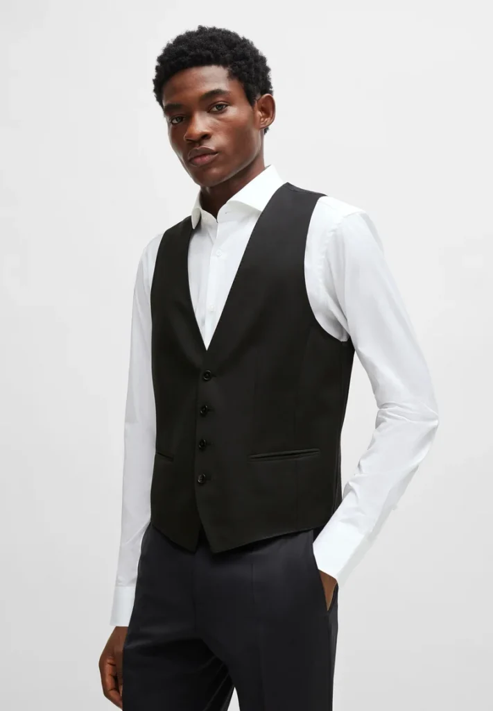 Next Black Regular Fit Essential Suit Waistcoat