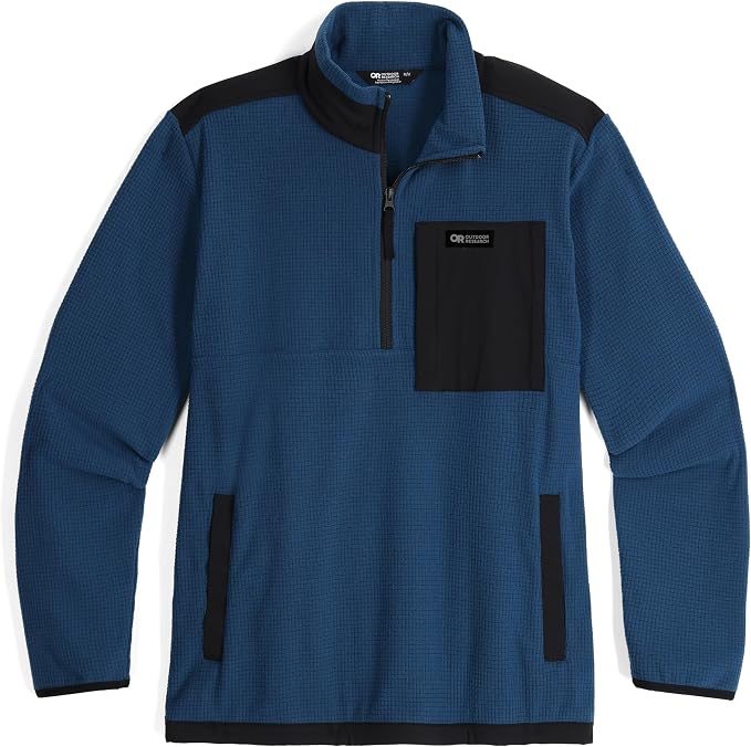 Outdoor Research Trail Mix Quarter-Zip Pullover — Best Trail-to-Town Grid Knit