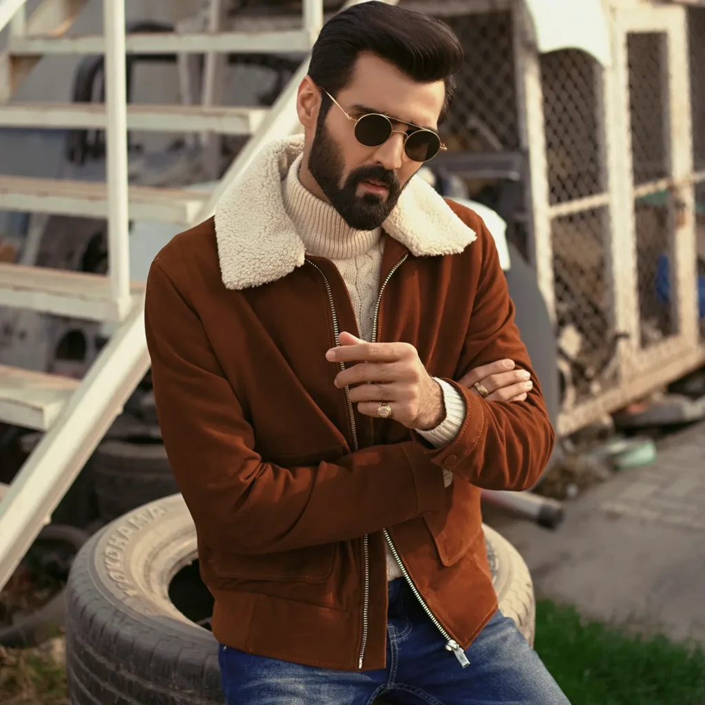 Overland Bryce Suede Bomber Jacket – Warm Rugged Comfort