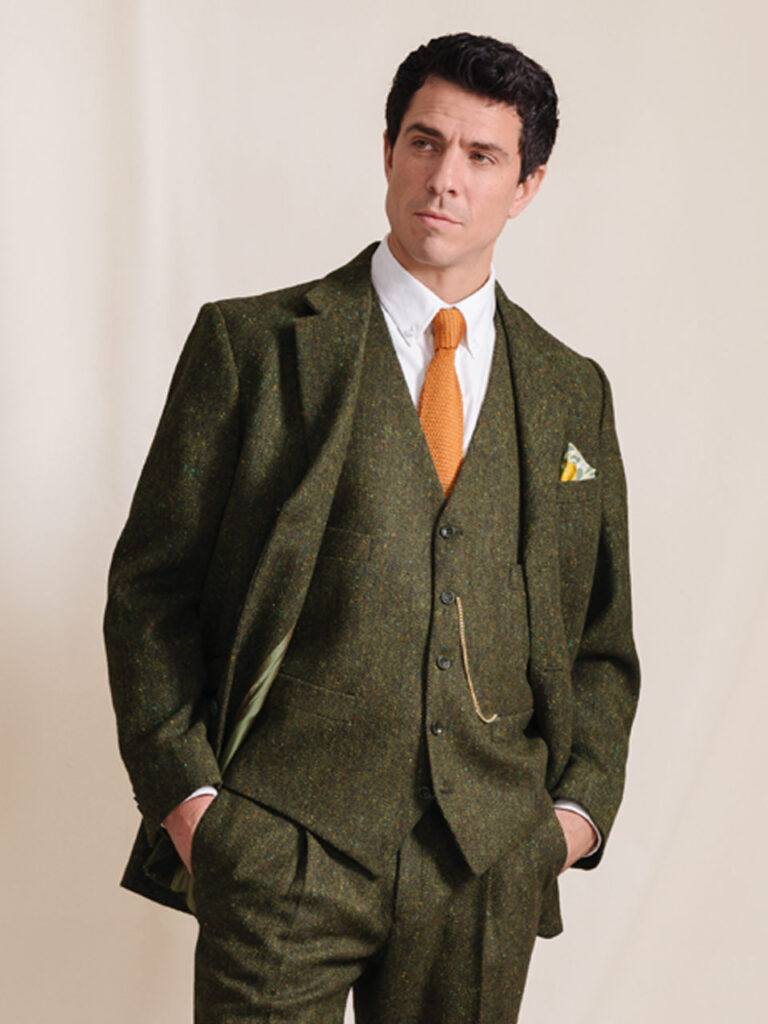 Peter Christian Bracken Harris Tweed Vest