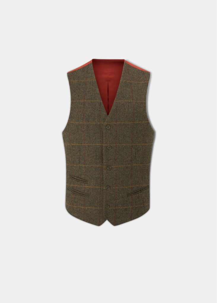 Peter Christian Oat Harris Tweed Vest