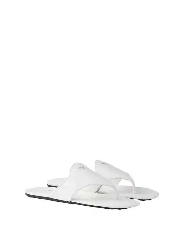 Prada Leather Thong Sandals