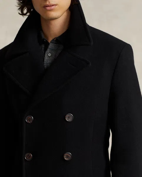 Ralph Lauren Mandell Wool-Blend Car Coat — Best for Suede-Trim Detail