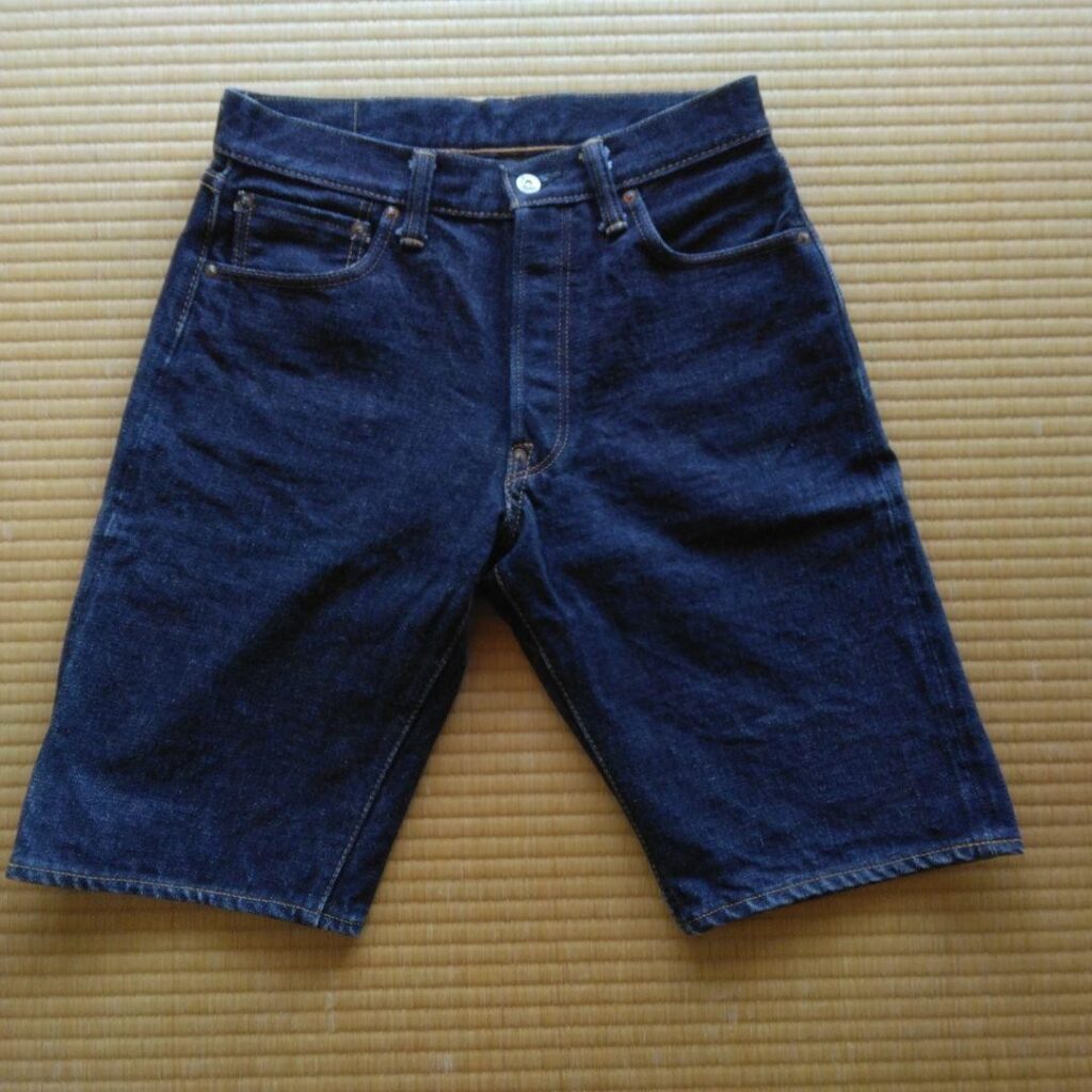 Samurai Jeans S310SP 15oz Jeans Short Pants Indigo — Best Balanced Samurai Option