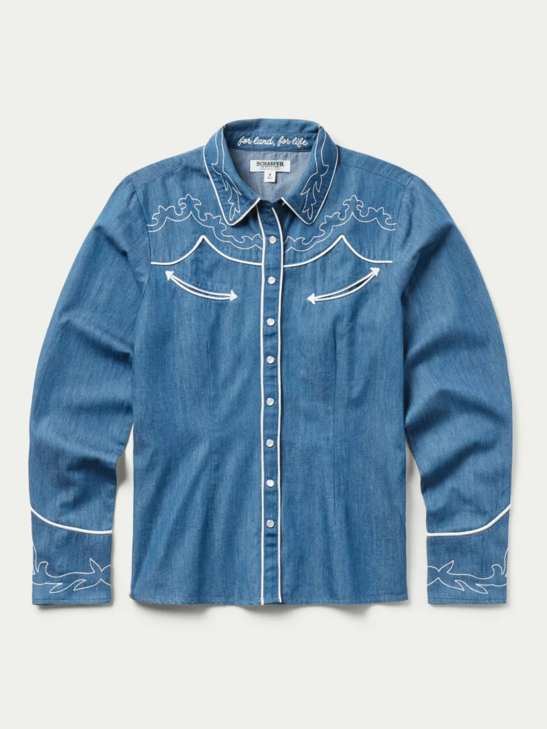 Best Western Denim Shirts for Men with Rugged Snap Closure