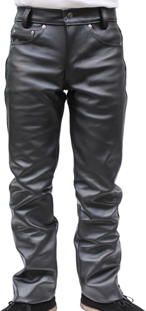 Schott NYC Leather Motorcycle Pants
