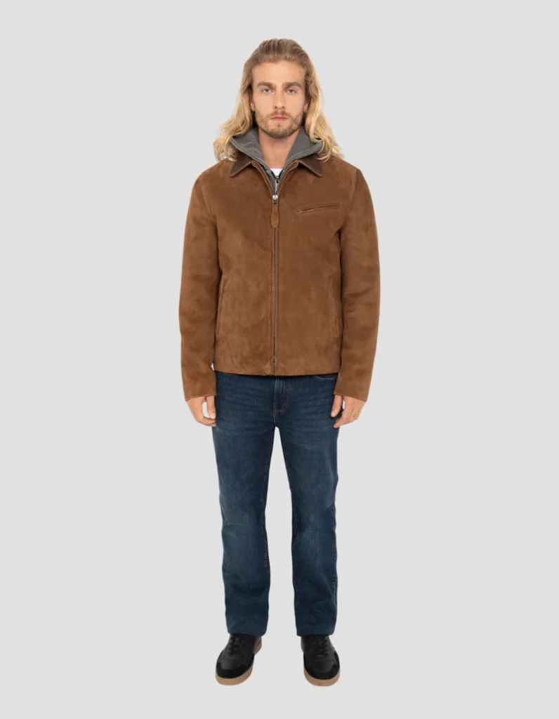 Schott NYC Suede Bomber Jacket – Rugged City Texture
