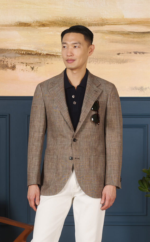 Spier & Mackay Brown & Blue Check Neo Cut Sportcoat — Best for Everyday Pattern Confidence