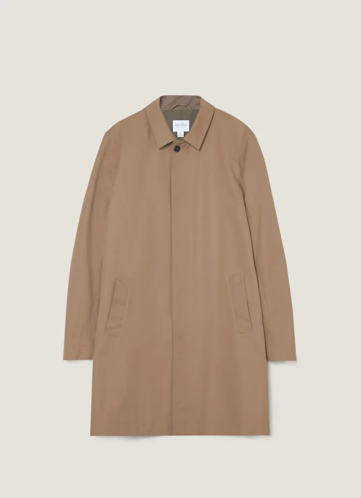 Sunspel Showerproof Cotton Mac — Best Cotton Mac Coats for Men Pick