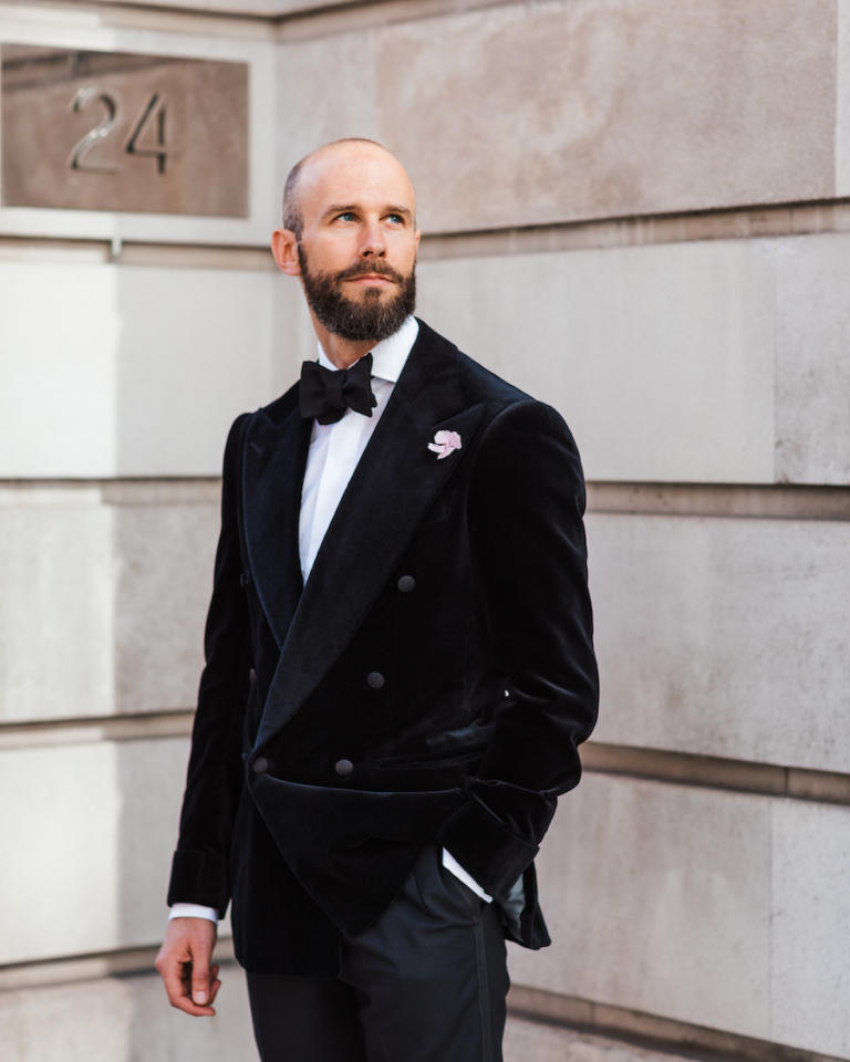 The Black Tux Ruby Velvet Jacket Tuxedo