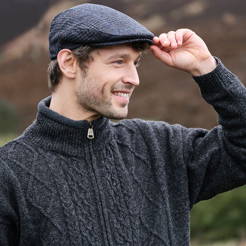 The Irish Store Men’s Signature Half Zip Irish Wool Sweater