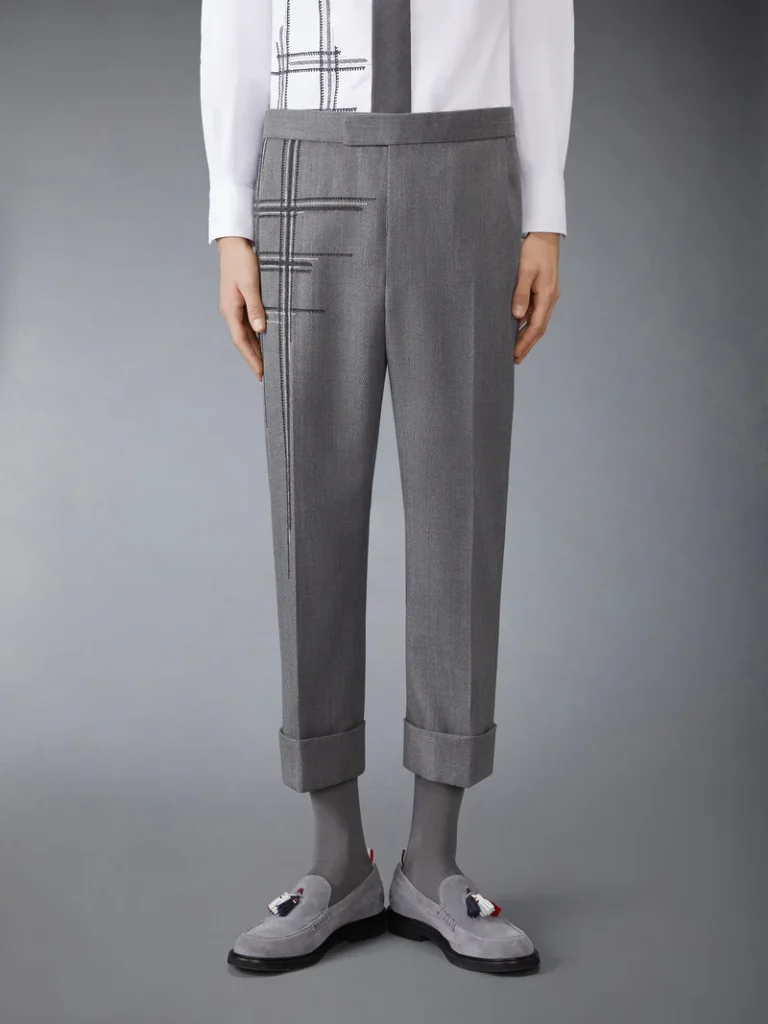 Thom Browne Pinstripe Wool Trousers