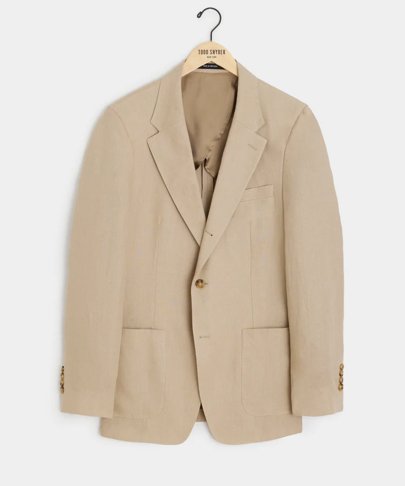 Todd Snyder Italian Wool Sport Coat in Grey Houndstooth Glen Plaid — Best for Cool-Weather Polish
