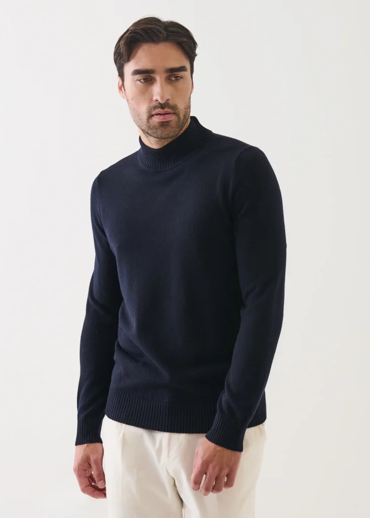 Todd Snyder Merino Mock Neck Sweater