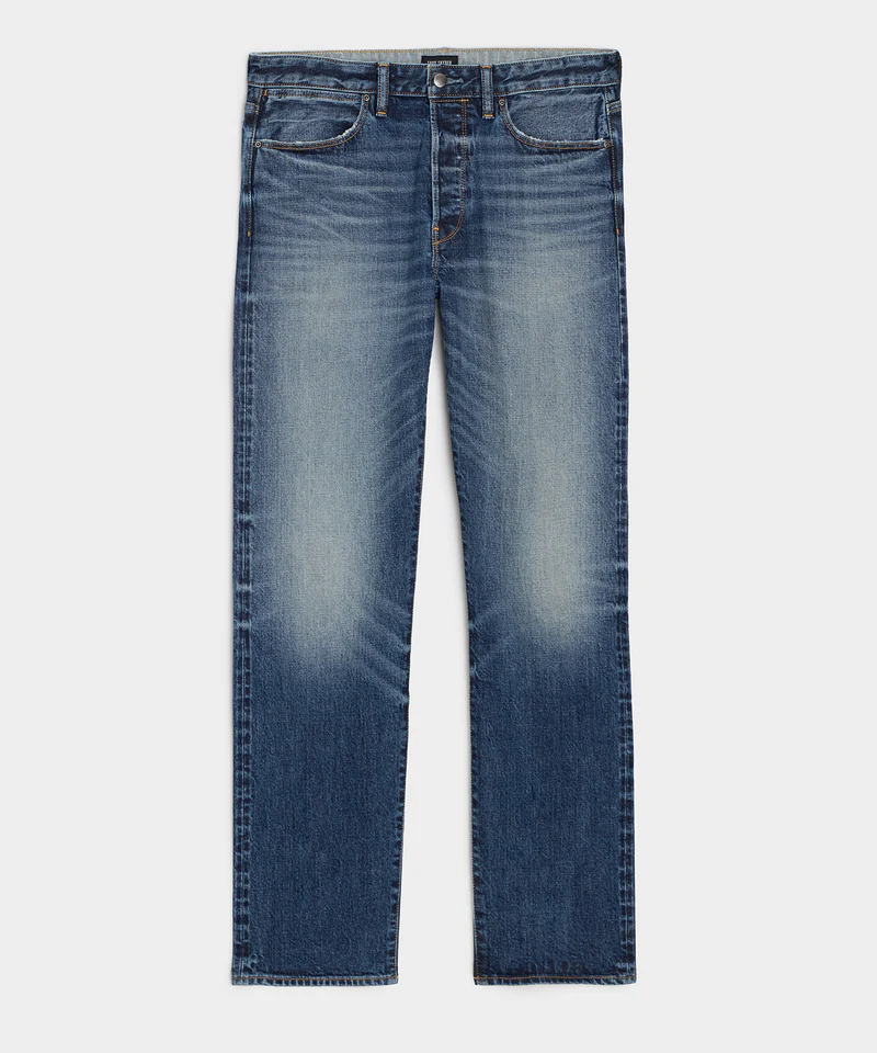 Todd Snyder Straight Japanese Selvedge Stretch Jean — Best Stretch Selvedge