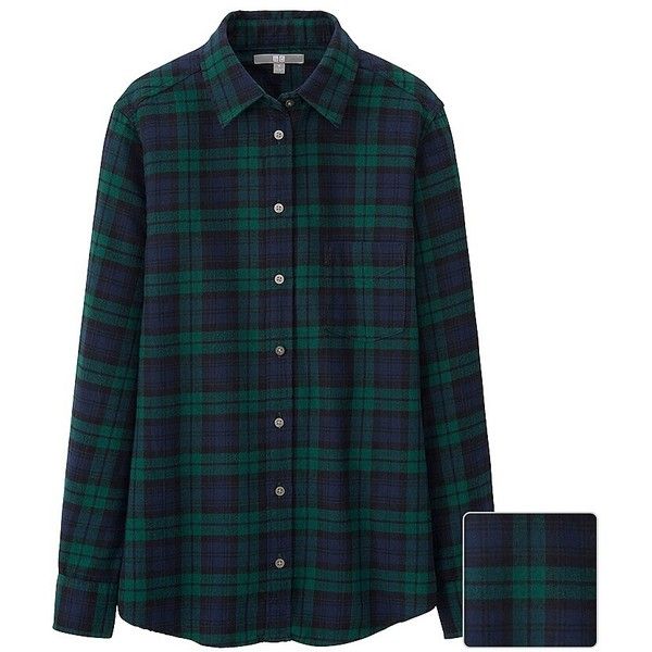 Uniqlo Flannel Checked Long Sleeve Shirt