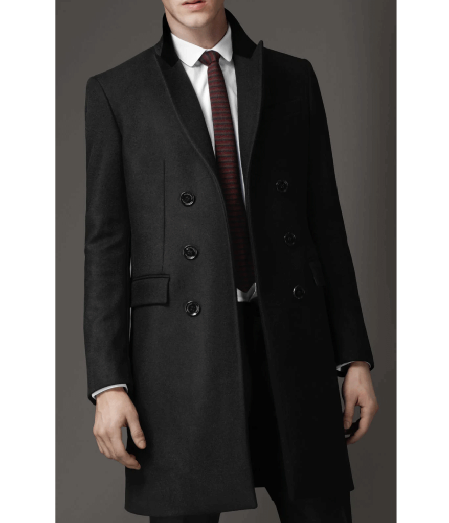 Vintage Crombie Wool Overcoat with Velvet Collar — Best Mod Classic