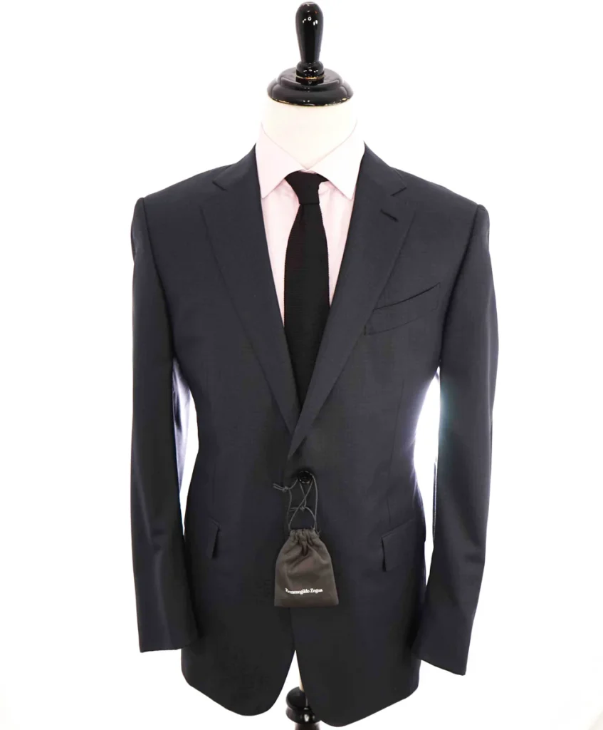 ZEGNA Black Trofeo 600 Wool and Silk Tuxedo
