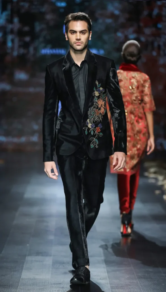 Zanella Broadway Floral Velvet Dinner Jacket