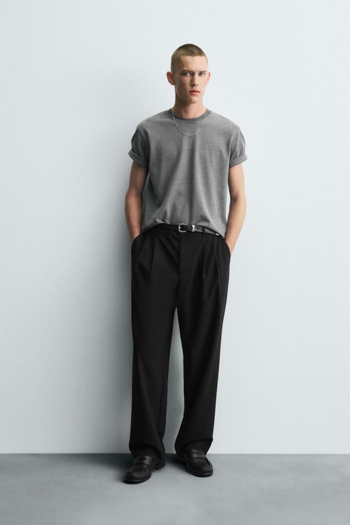 Zara Pleated Wide-Leg Pants