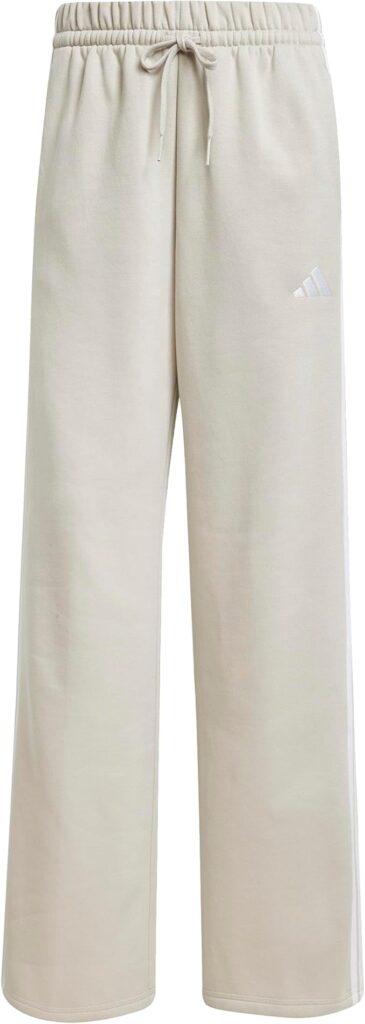 adidas Essentials 3-Stripes Open Hem Fleece Pants