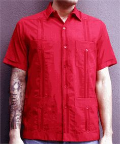 Best Embroidered Guayabera Shirts for Men with Detailed Cuban Style