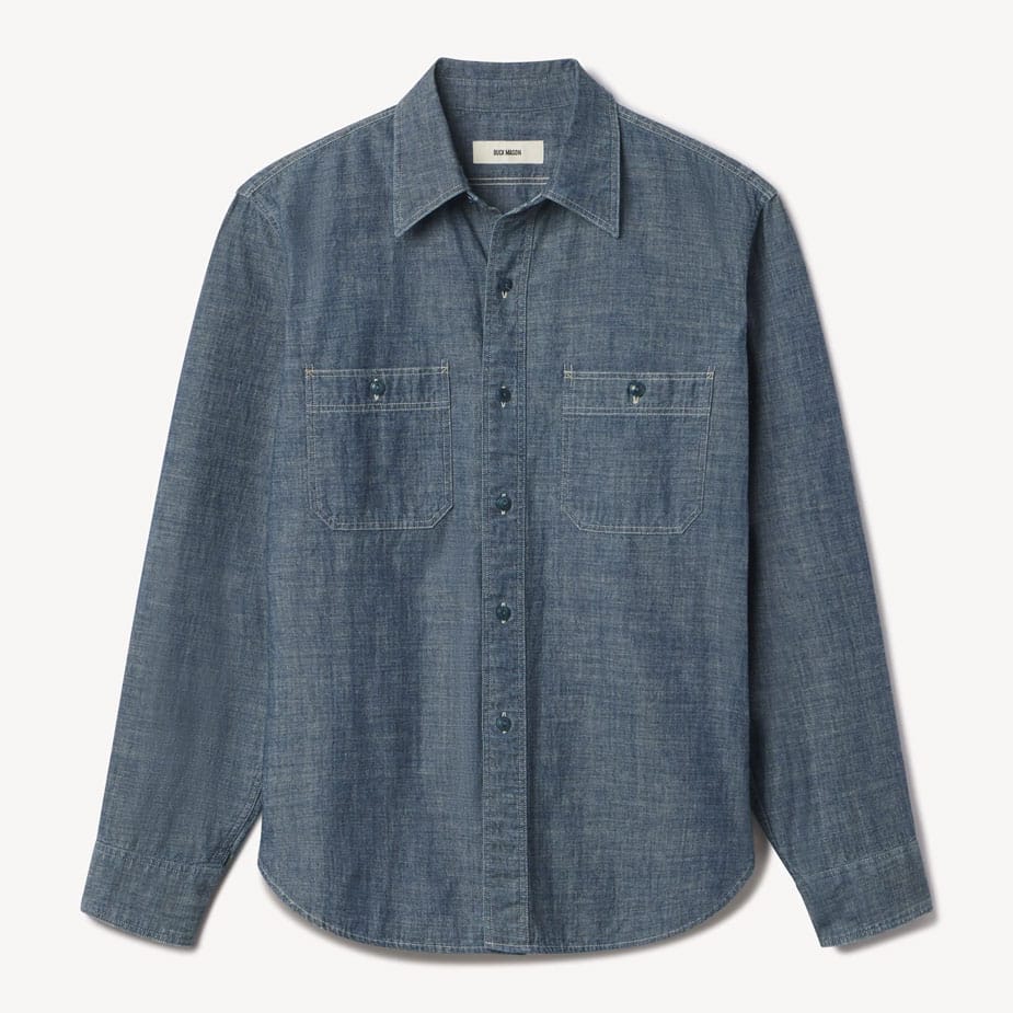 Best Washed Chambray Shirts for Men with Soft Worn In Feel