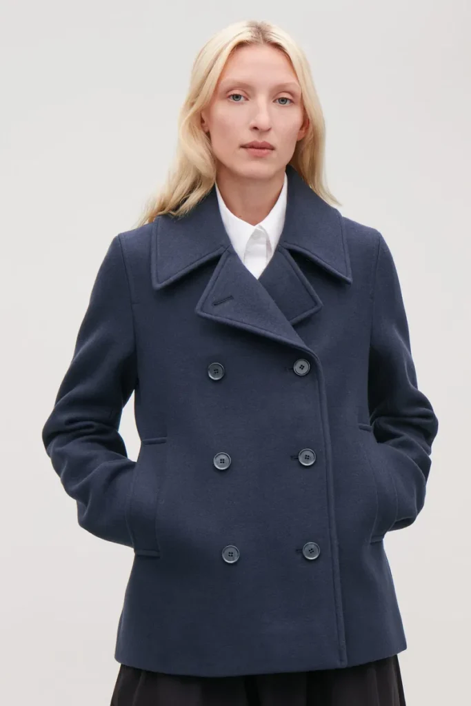 Best Double Breasted Peacoats for Men with Sharp Structured Fit