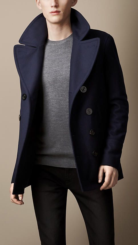 Best Double Breasted Peacoats for Men with Sharp Structured Fit