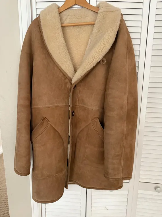 Best Suede Shearling Coats for Men with Plush Warm Lining