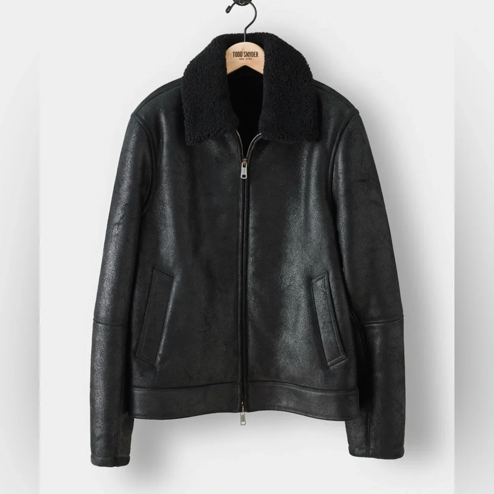Best Suede Shearling Coats for Men with Plush Warm Lining