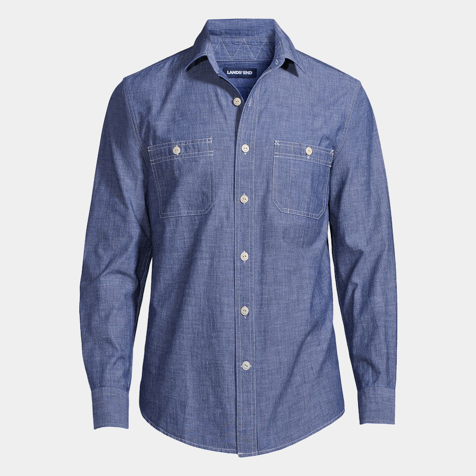 Best Washed Chambray Shirts for Men with Soft Worn In Feel