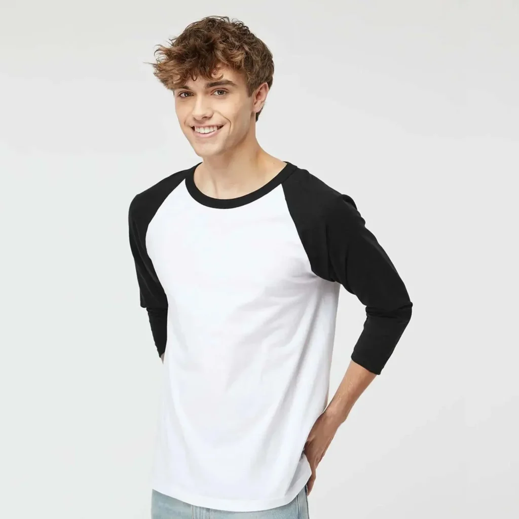 Best Raglan Baseball Tees for Men with Classic Two Tone Sleeves