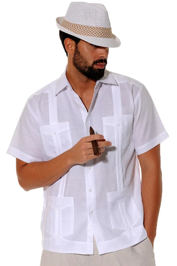 Best Linen Guayabera Shirts for Men with Classic Pleated Front