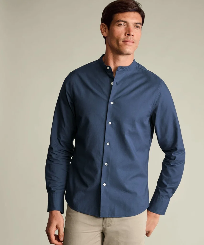 Best Oxford Grandad Collar Shirts for Men with Smart Collarless Style