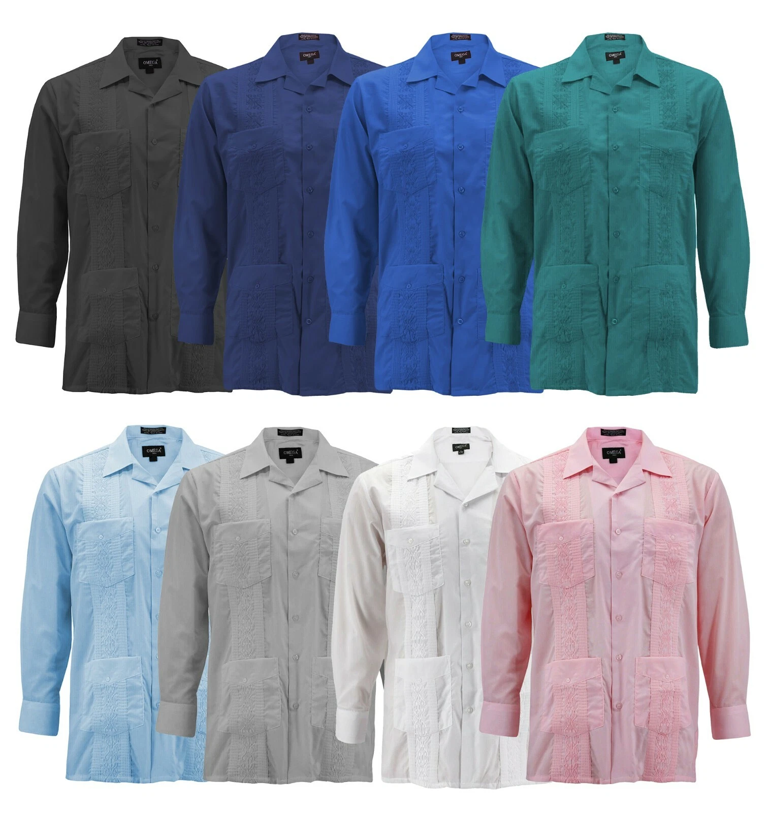 Best Embroidered Guayabera Shirts for Men with Detailed Cuban Style